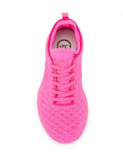Shop Apl Athletic Propulsion Labs Techloom Phantom Knitted Sneakers In Pink