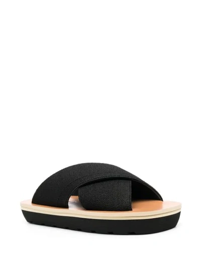 Shop Proenza Schouler Crossover-strap Sandals In Black