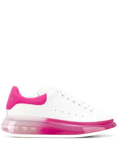 Shop Alexander Mcqueen Dégradé Sole Oversized Sneakers In White