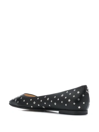 Shop Jimmy Choo Modell Star-stud Ballerina Shoes In Black