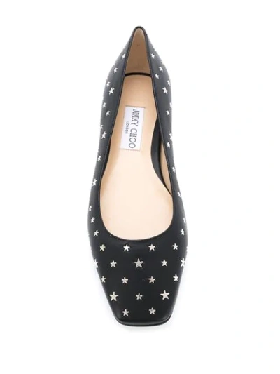 Shop Jimmy Choo Modell Star-stud Ballerina Shoes In Black