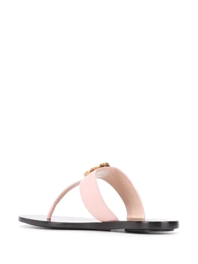 Shop Gucci Double G Sandals In Pink