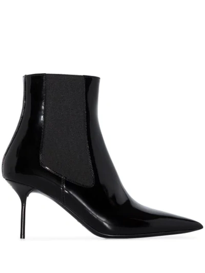 Shop Tom Ford 75mm Leather Ankle Boots In Black