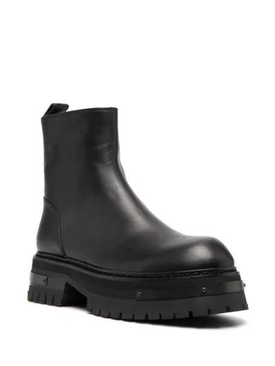 Shop Ann Demeulemeester Tucson Nero Leather Boots In Black