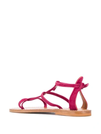 Shop Kjacques Antioche Flat Sandals In Pink