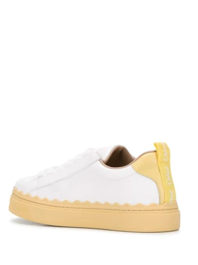 Shop Chloé Lauren Sneakers In White