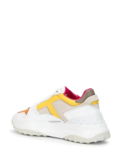 Tod's Sneakers In Leather And High-tech Fabric In Multicolour