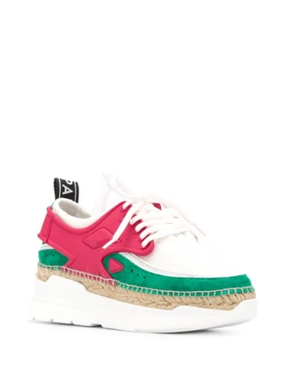 Shop Kenzo K-lastic Platform Sneakers In Pink