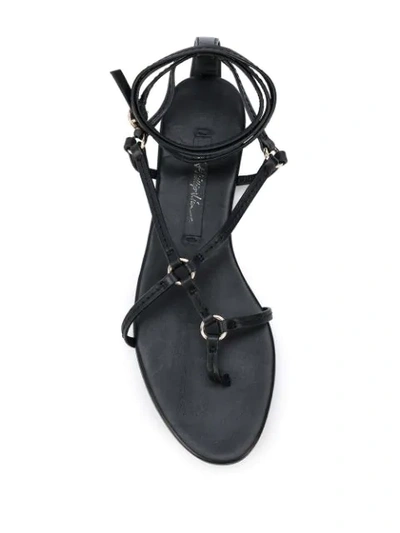 Shop 3.1 Phillip Lim / フィリップ リム Ankle Strap Ring Detail Sandals In Black
