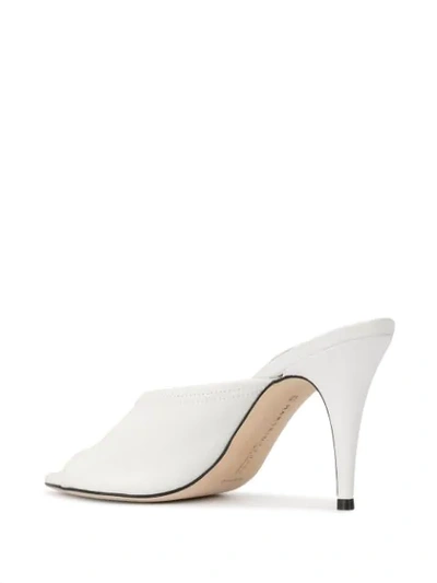 Shop Marskinryyppy Rey Open-toe Pumps In White