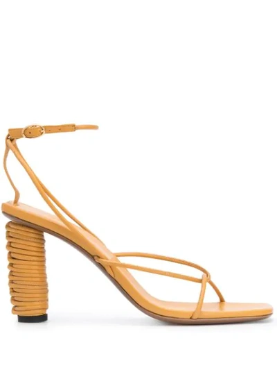 Shop Neous Andromeda Heeled Sandals In Yellow
