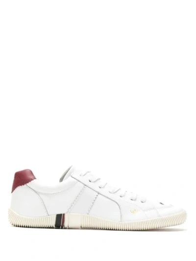 Shop Osklen Leather Trainers In White