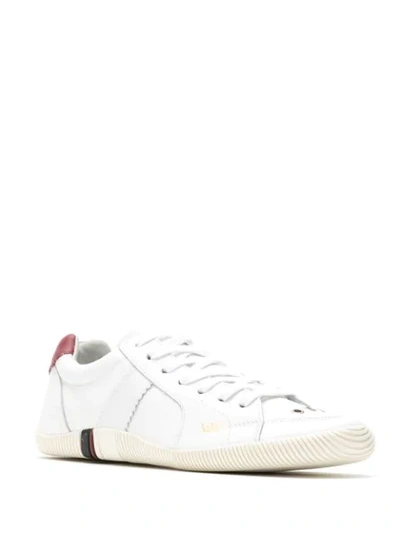Shop Osklen Leather Trainers In White