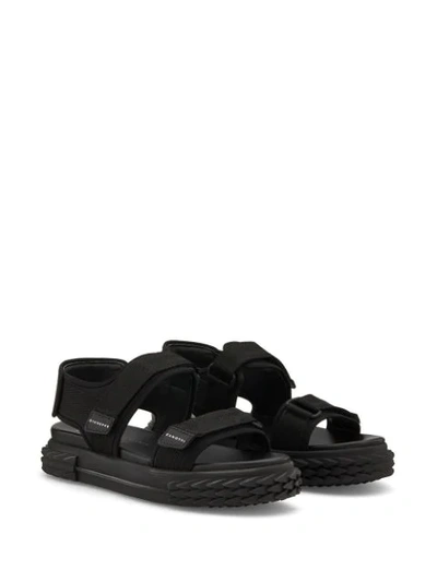 Shop Giuseppe Zanotti Blabber Gummy Sandals In Black