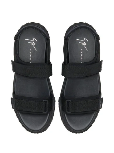 Shop Giuseppe Zanotti Blabber Gummy Sandals In Black