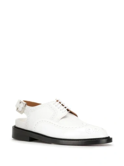 Shop Robert Clergerie Buckle Oxford Shoes In White