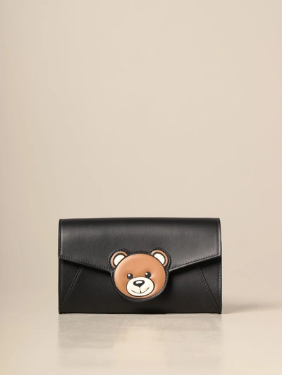 Shop Moschino Couture Mini Bag Mini Shoulder Bag With Teddy In Black