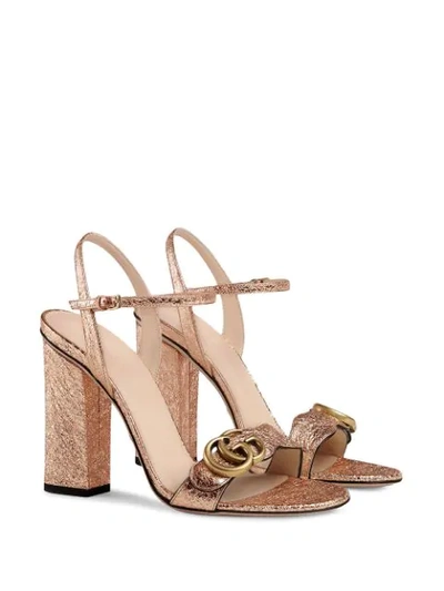 Shop Gucci Double G 105mm Sandals In Pink