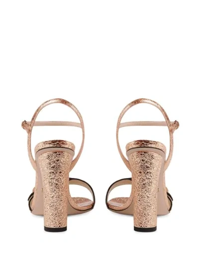 Shop Gucci Double G 105mm Sandals In Pink