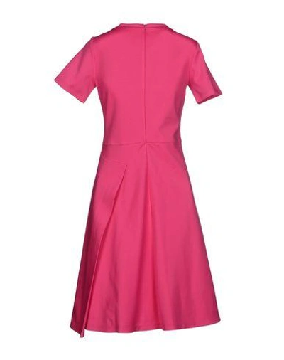Shop Jil Sander Knee-length Dress In Fuchsia