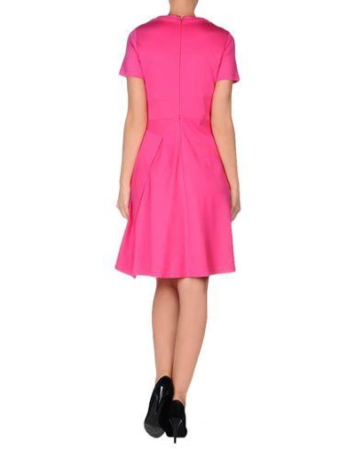 Shop Jil Sander Knee-length Dress In Fuchsia