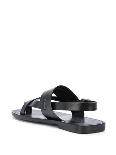 Shop Saint Laurent Culver Sandals In Black