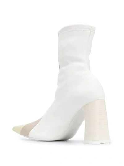 Shop Ellery Helga 95mm Ankle Boots In White