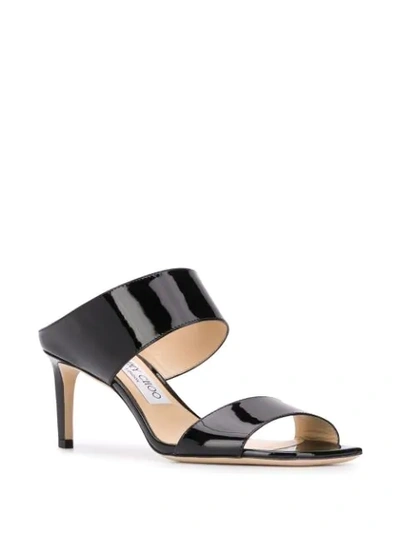 Shop Jimmy Choo Hira 65mm Sandals In Black