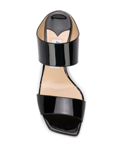 Shop Jimmy Choo Hira 65mm Sandals In Black