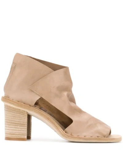 Shop Officine Creative Sidoine 70mm Peep-toe Sandals In Neutrals