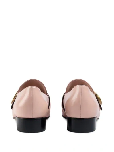 Shop Gucci Double G Loafers In Pink