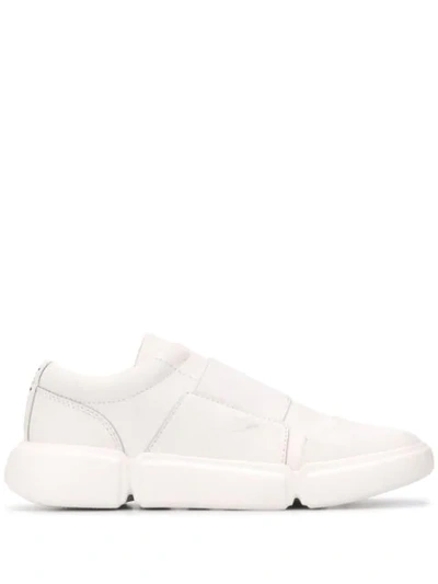 Shop Just Cavalli Elasticated Slip-on Trainers In White