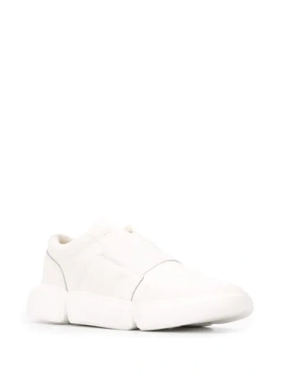 Shop Just Cavalli Elasticated Slip-on Trainers In White