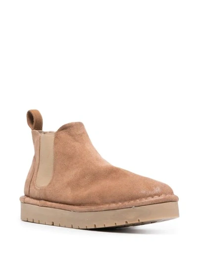 Shop Marsèll Suede Chelsea Boots In Neutrals