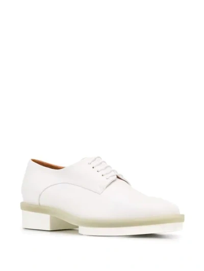 Shop Robert Clergerie Roma 35mm Platform Shoes In White