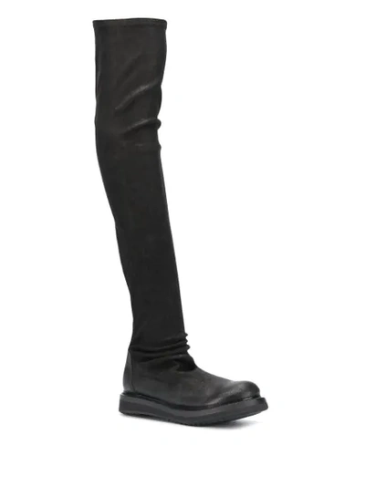 Shop Rick Owens Knee-high Boots In Black