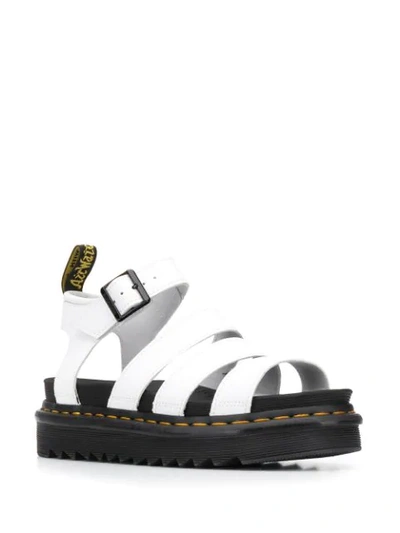 Shop Dr. Martens' Blaire Softy T Multi-strap Platform Sandals In White