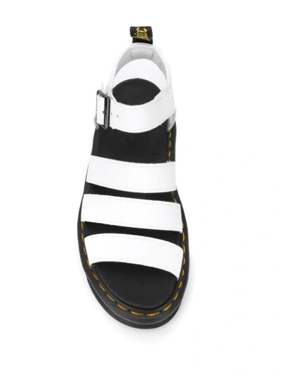 Shop Dr. Martens' Blaire Softy T Multi-strap Platform Sandals In White