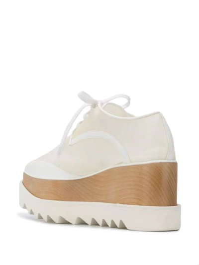 Shop Stella Mccartney Elyse Platform Shoes In White