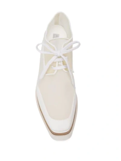 Shop Stella Mccartney Elyse Platform Shoes In White