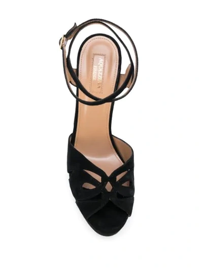 Shop Aquazzura Gardena Plateau 125mm Platform Sandals In Black