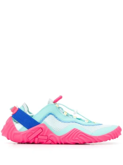 Shop Kenzo Wave Sneakers In Blue