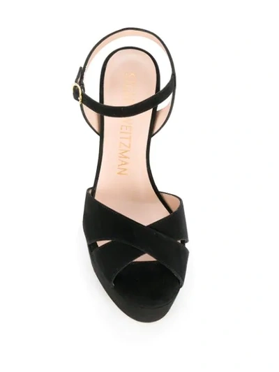 Shop Stuart Weitzman Soliesse Platform Sandals In Black