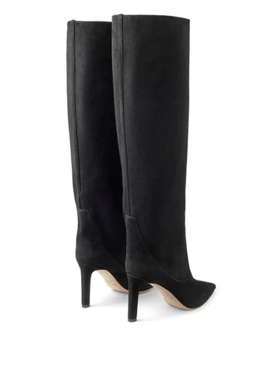 Shop Jimmy Choo Mavis 85mm Boots In Black