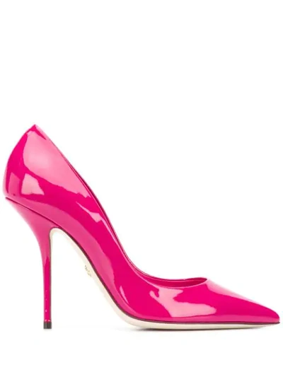 Shop Dolce & Gabbana Logo Pumps In Pink