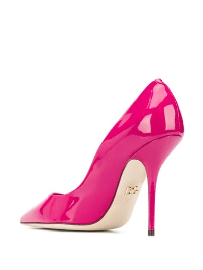 Shop Dolce & Gabbana Logo Pumps In Pink