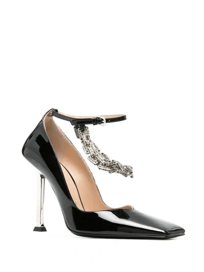 Shop Cesare Paciotti Archive 105mm Patent Pumps In Black