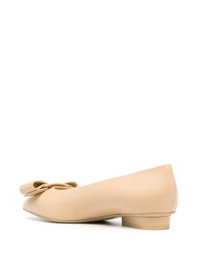 Ferragamo Woman Ballet Flats Antique Rose Size 7.5 Lambskin In Neutral