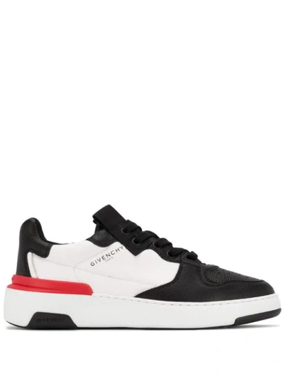 Shop Givenchy Wing Two-tone Low-top Sneakers In Black