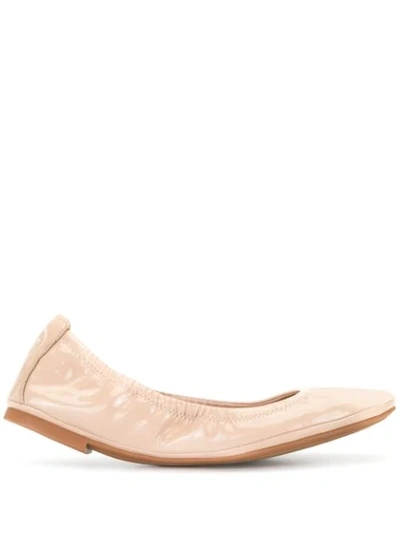 Shop Tory Burch Eddie Ballerinas In Neutrals